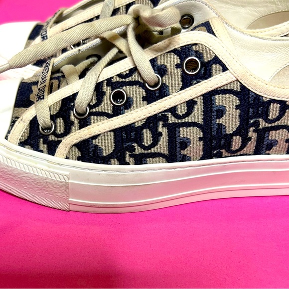 Dior Shoes Navy Blue And White Low Top Christian Dior Tennis Still In Good Condition Poshmark